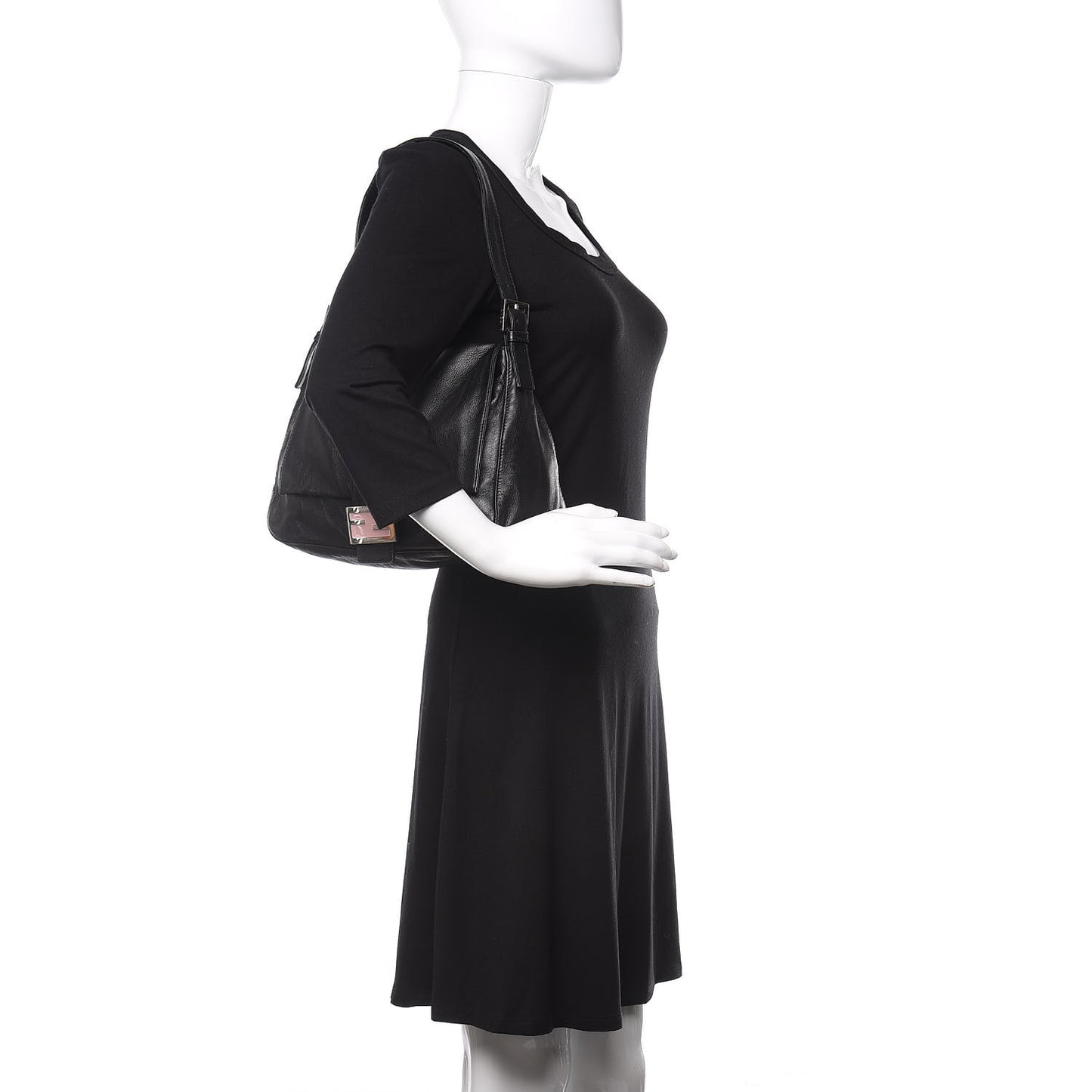 Calfskin Forever Mama Baguette Black