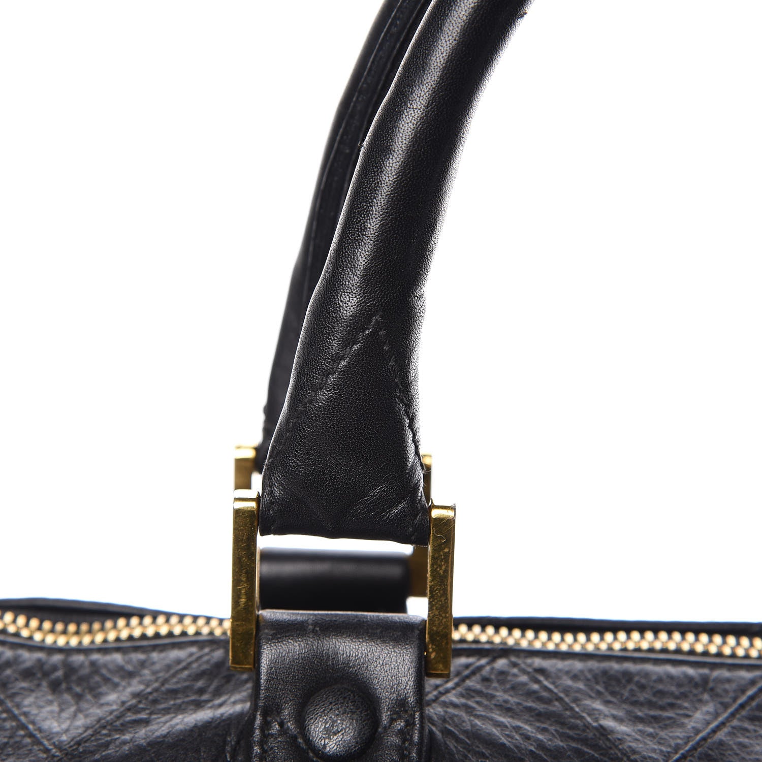 Chanel Calfskin Stitched CC Boston Black 11 of 18