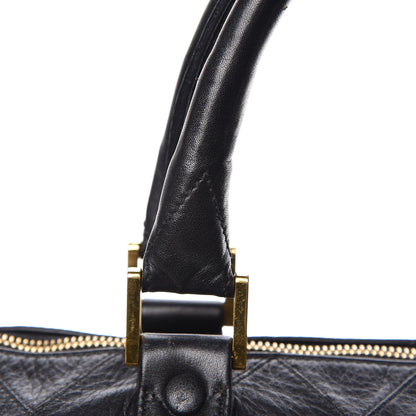 Chanel Calfskin Stitched CC Boston Black 11 of 18