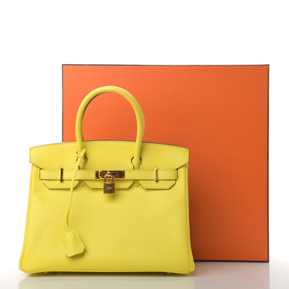 Hermes Epsom Birkin 30 Lime 12 of 12