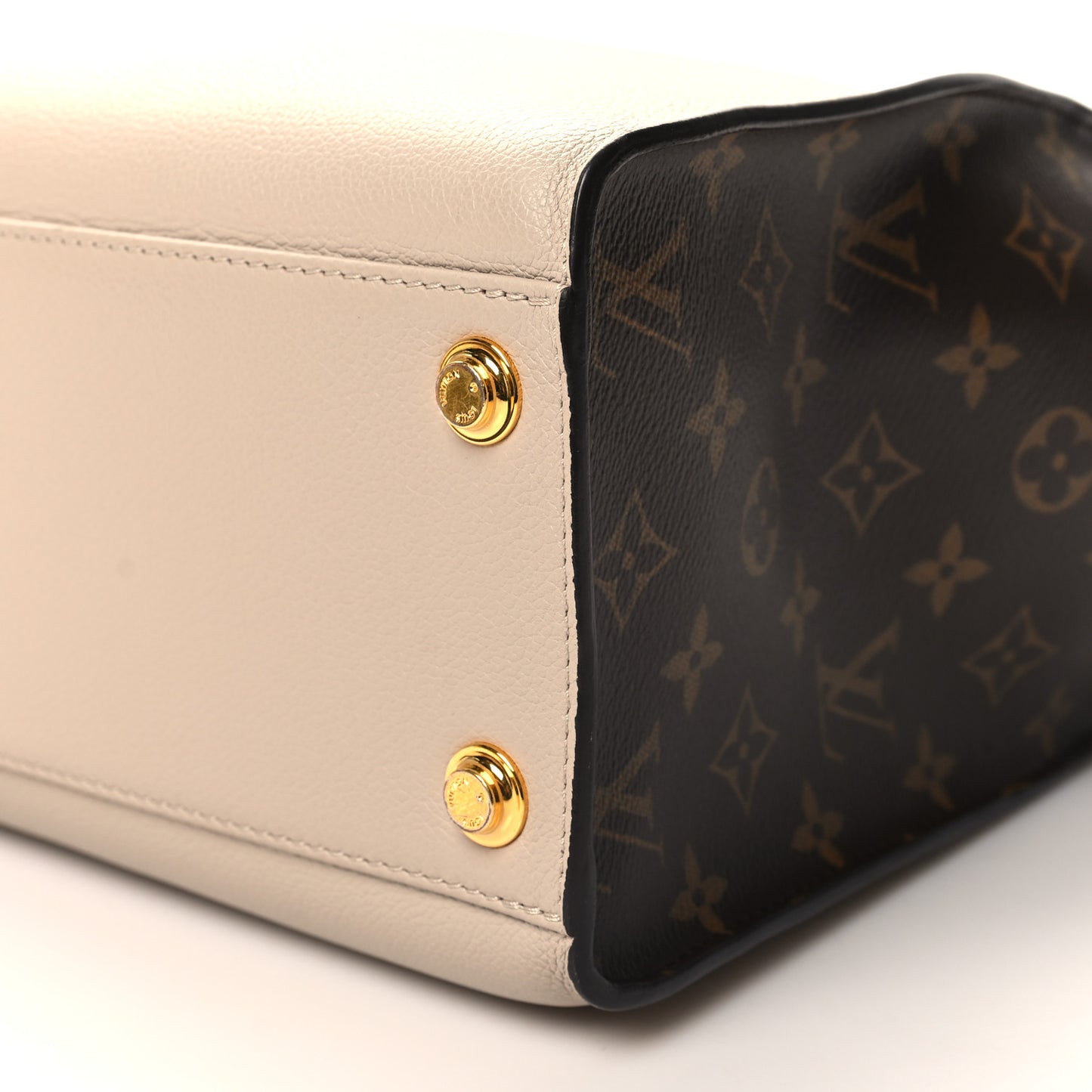 Calfskin Monogram On My Side Greige