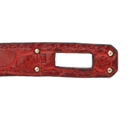 Hermes Matte Alligator Kelly Danse Belt Bag Braise 7 of 10