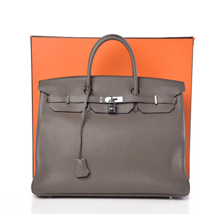 Hermes Taurillon Clemence Birkin 40 Etain 8 of 8