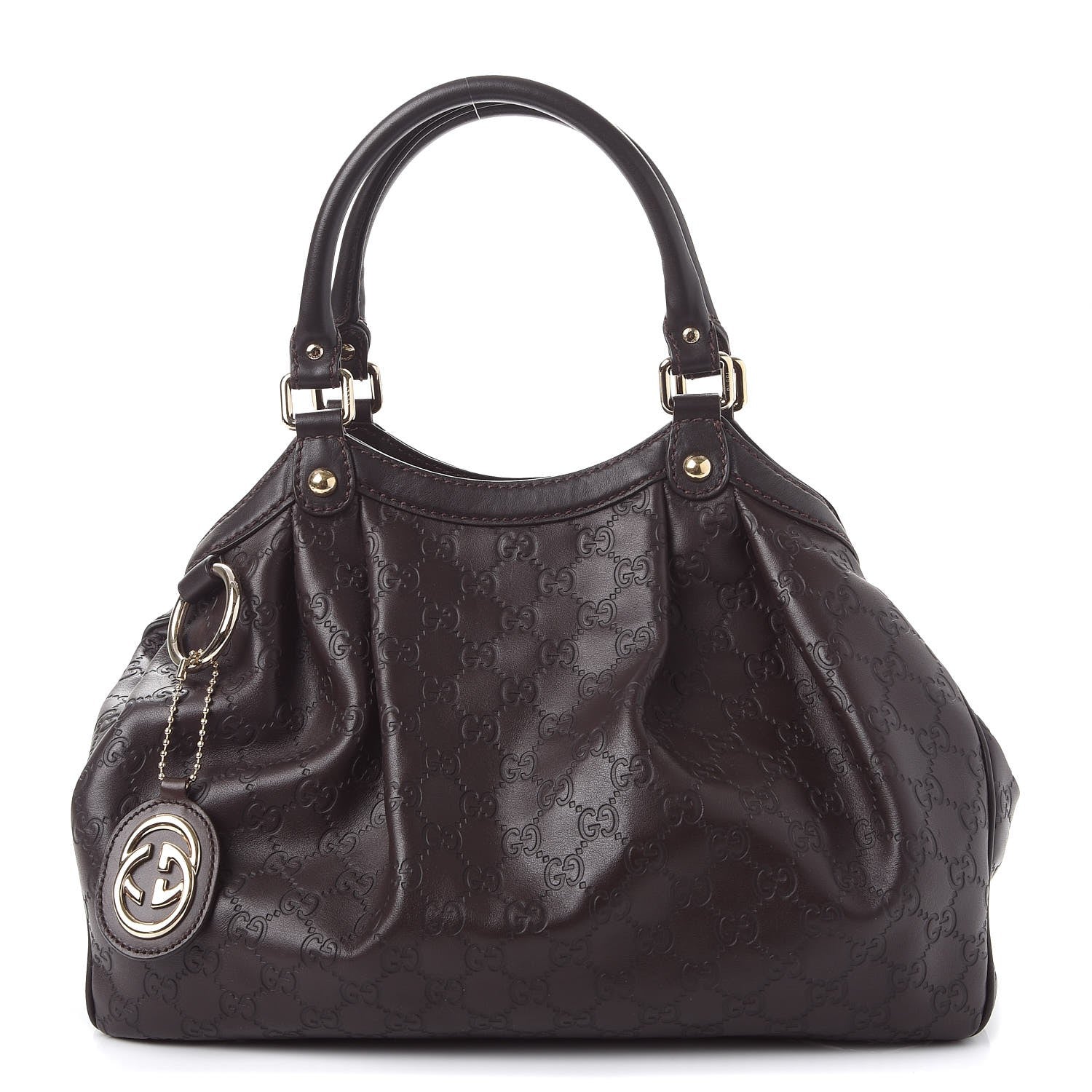 Gucci Guccissima Medium Sukey Tote Chocolate 1 of 9