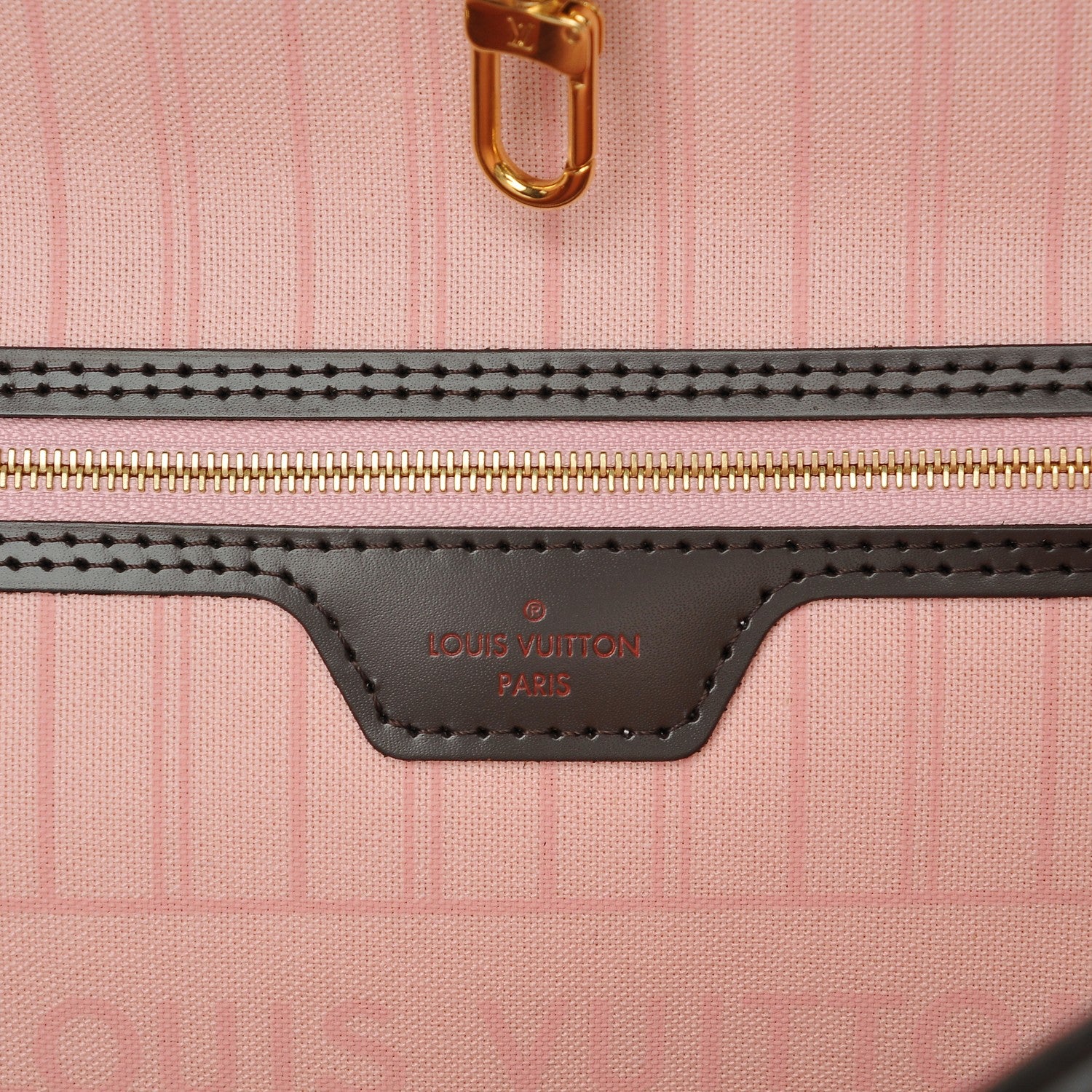 Louis Vuitton Damier Ebene Neo Neverfull MM Rose Ballerine 6 of 7