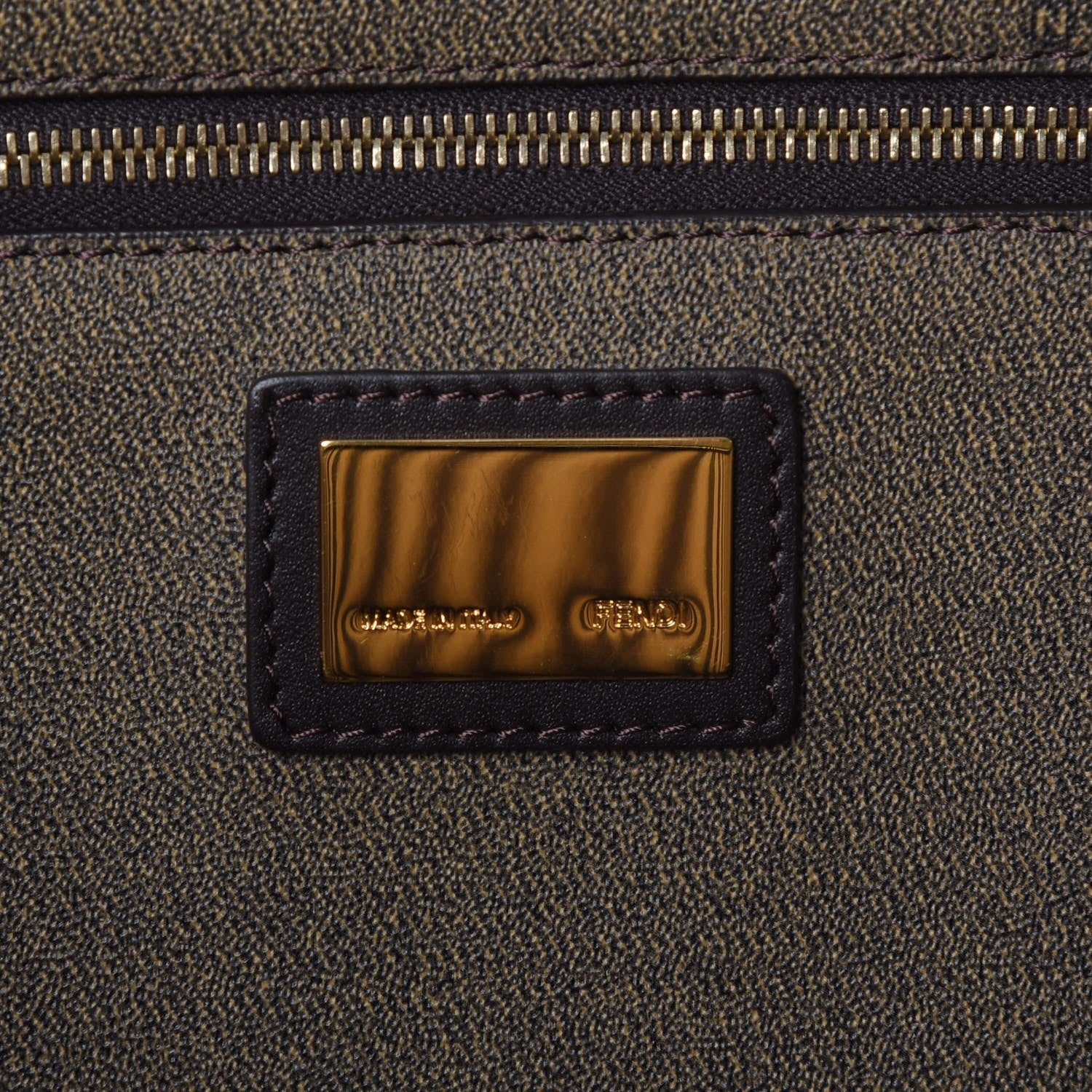 Fendi Zucca Spalmati Medium Roll Tote Tobacco Moro 8 of 10