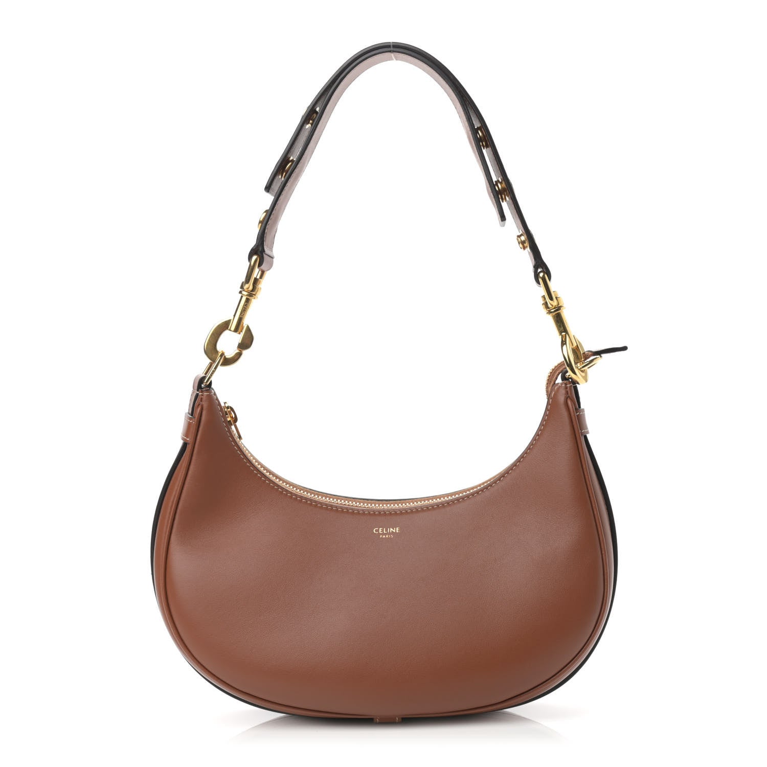 Celine Smooth Calfskin Medium Strap Ava Shoulder Bag Tan 1 of 10