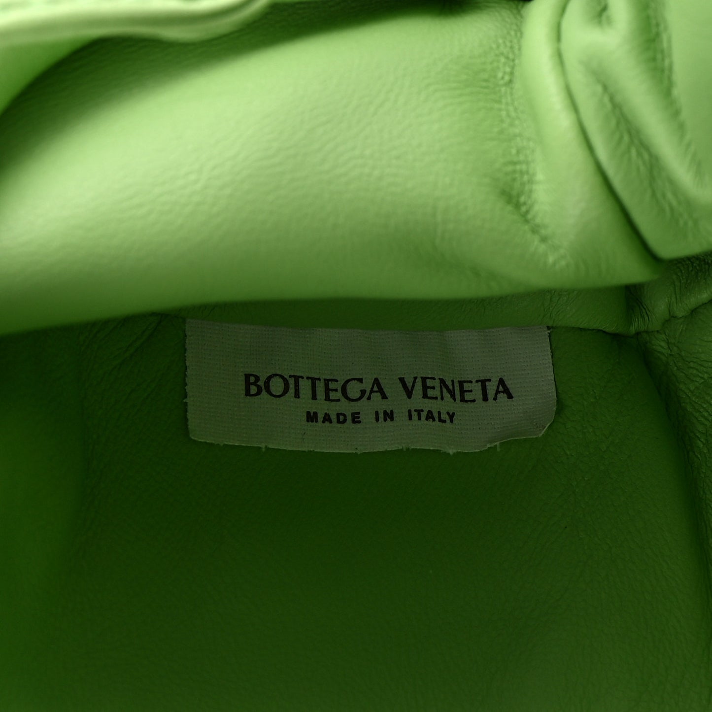 Nappa Intrecciato The Mini Pouch Pistachio