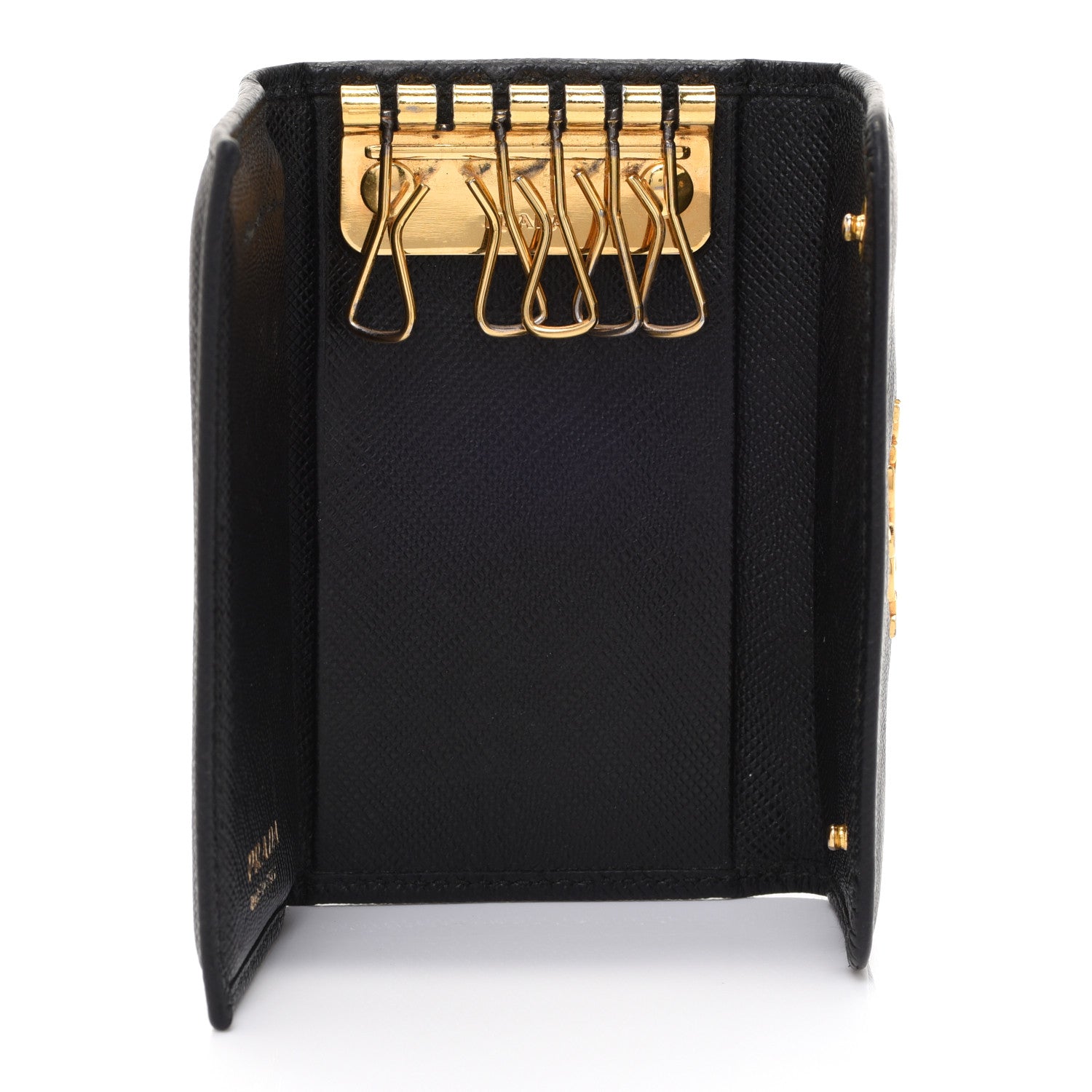 Prada Tessuto Nylon 6 Key Holder Black 5 of 12