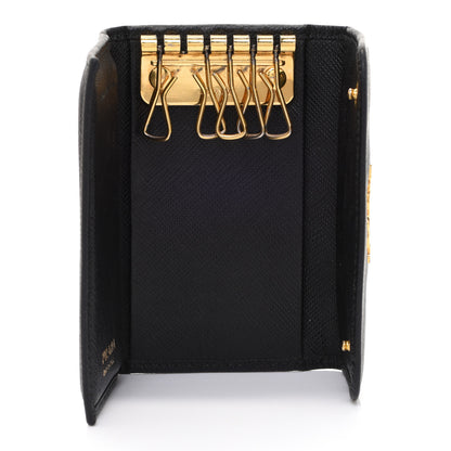 Prada Tessuto Nylon 6 Key Holder Black 5 of 12