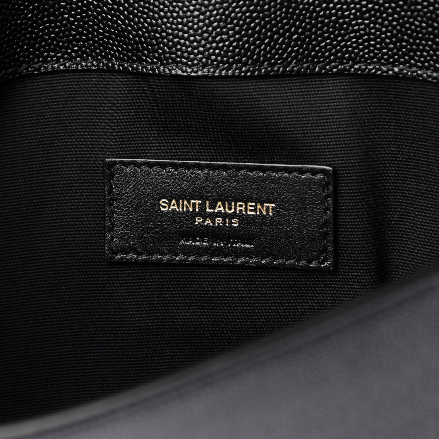 Saint Laurent Grain De Poudre Uptown Pouch Black 6 of 8
