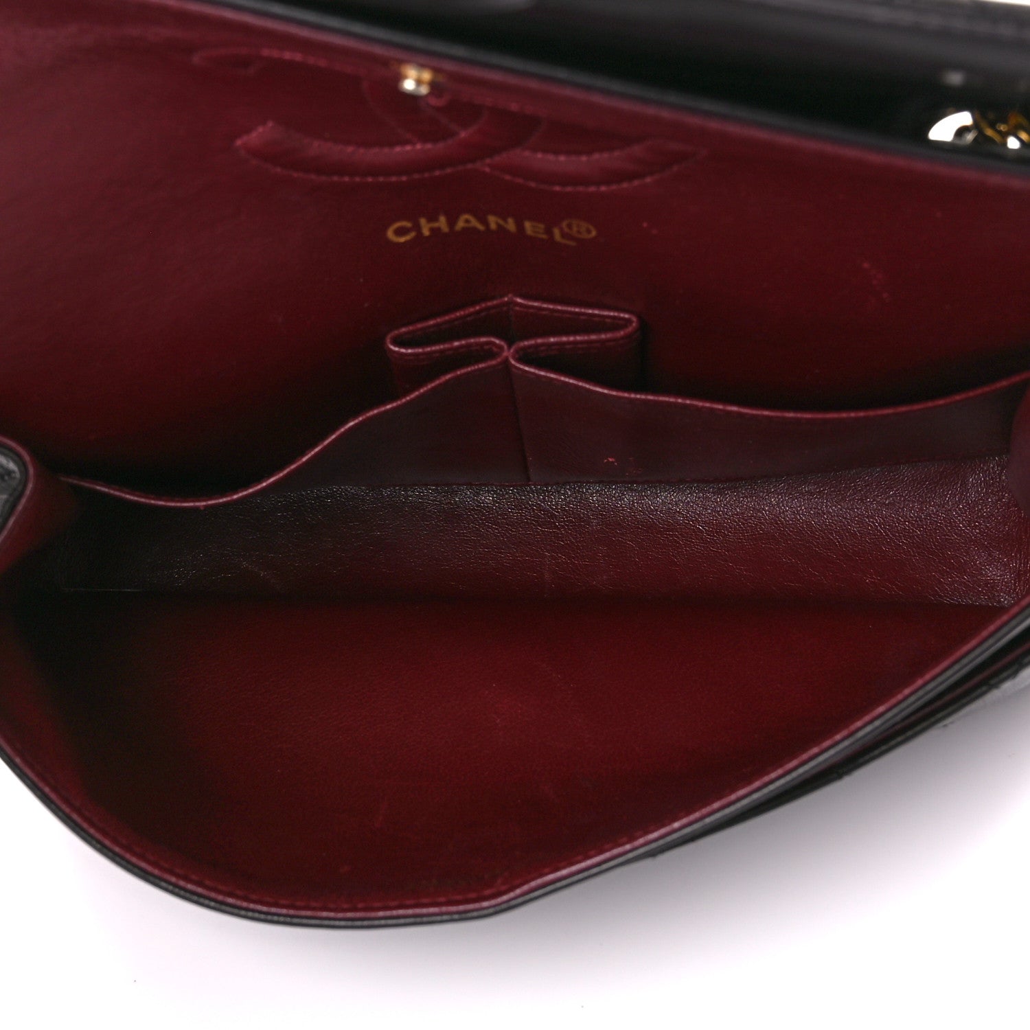 Chanel Lambskin Quilted Medium Double Flap Black 5 of 13