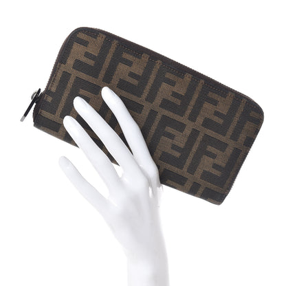 Fendi Zucca Zip Around Wallet Tobacco 2 of 7