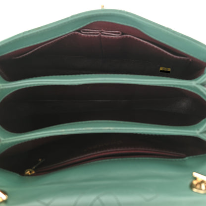 Chanel Lambskin Quilted Small Trendy CC Flap Dual Handle Bag Light Green 4 of 9