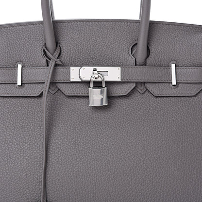 Hermes Togo Birkin 30 Etain 7 of 12