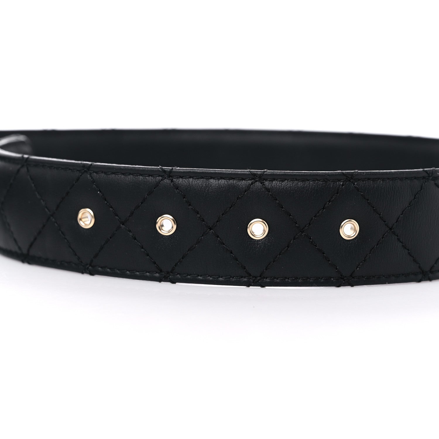 Chanel Lambskin Quilted CC Chain Belt 85 34 Black 5 of 5