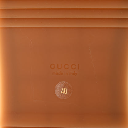 Gucci Monogram Maxi GG Angelina Platform 55mm Slide Sandals 40 Camel Ebony 6 of 9
