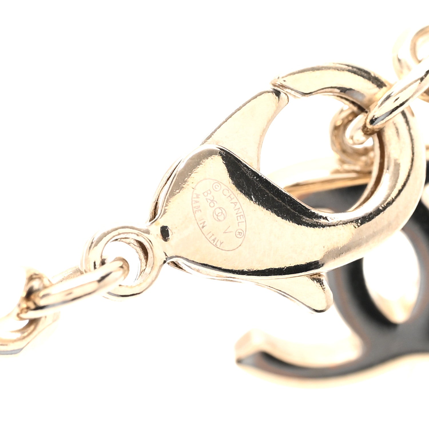 Chanel Crystal Chain CC Choker Gold Silver 5 of 7