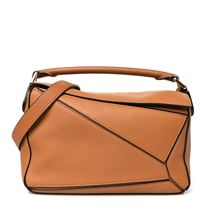 Loewe Calfskin Small Puzzle Bag Tan 1 of 9