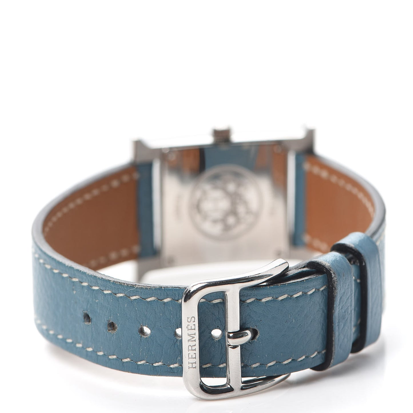 Stainless Steel Courchevel 21mm Heure H Hour Quartz Watch Blue Jean
