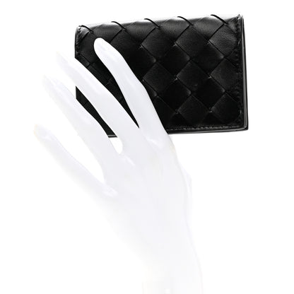 Bottega Veneta Nappa Intrecciato Card Holder Black 2 of 7