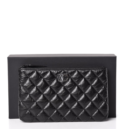 Chanel Aged Calfskin Quilted Medium Reissue Cosmetic Case So Black 8 of 8