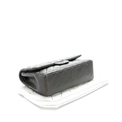 Chanel Caviar Quilted Jumbo Double Flap Dark Grey 4 of 8