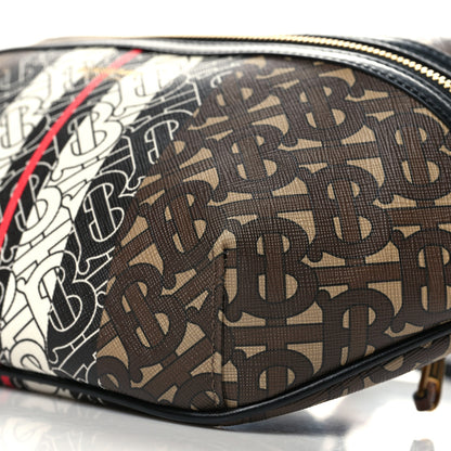 Burberry E-Canvas Monogram Stripe Medium Sonny Bum Bag Bridle Brown 11 of 11