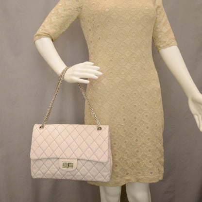 Chanel Calfskin Lilac Surpique 2.55 Reissue 226 Flap Ivory 2 of 8