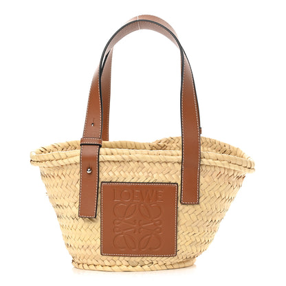 Loewe Raffia Small Basket Tote Bag Natural Tan 1 of 11