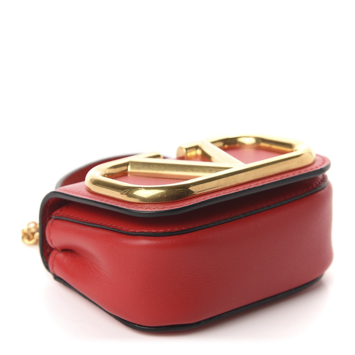Calfskin Mini Supervee Crossbody Bag Rouge Pur