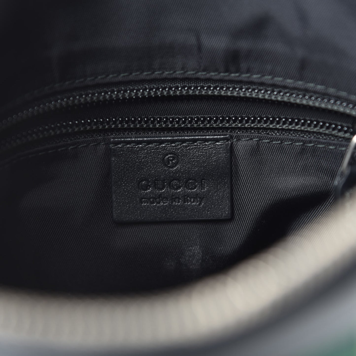 GG Supreme Monogram Web Messenger Bag Black