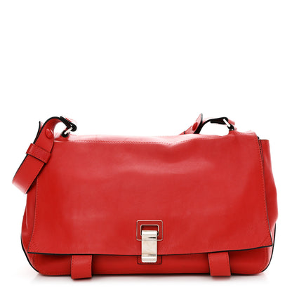 Proenza Schouler Calfskin Double Sided PS Courier Bag Red 1 of 10
