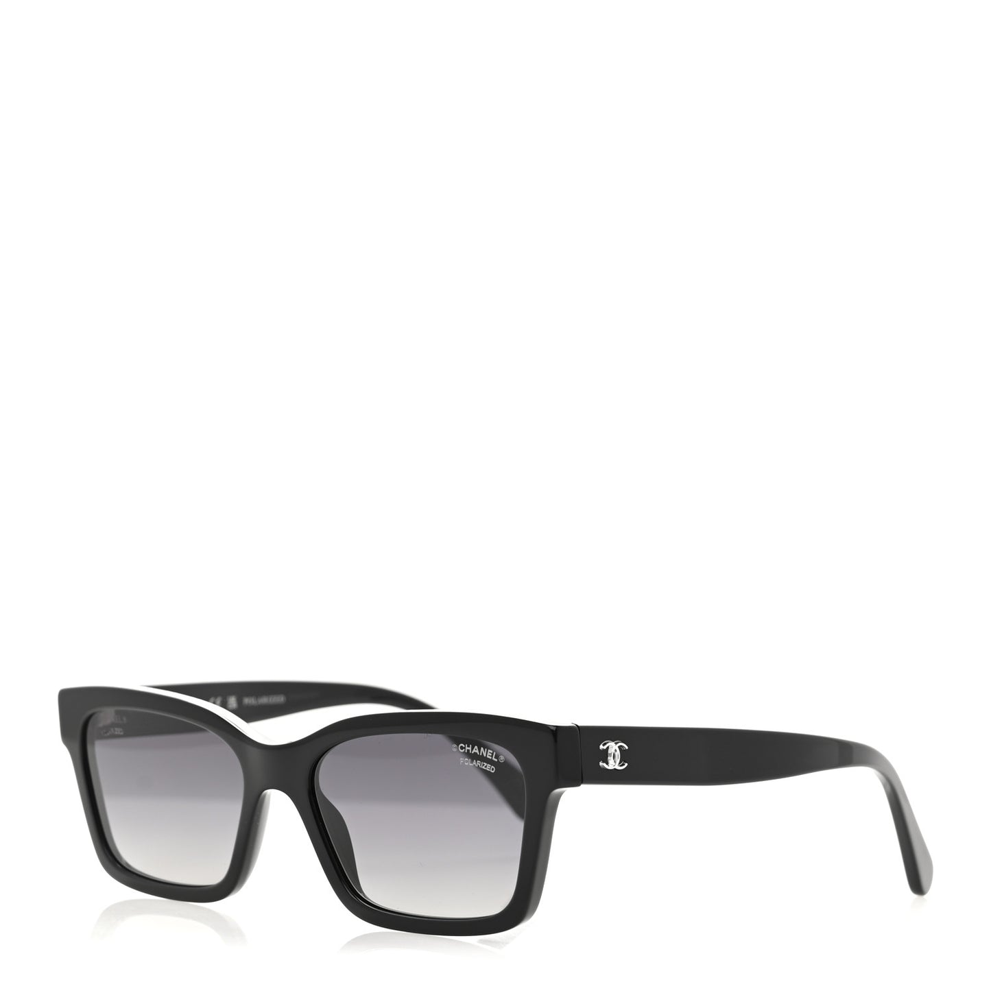 Acetate Polarized Square Sunglasses 5417 Black