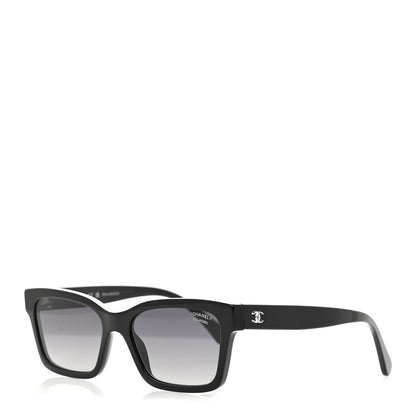 Chanel Acetate Polarized Square Sunglasses 5417 Black 1 of 8