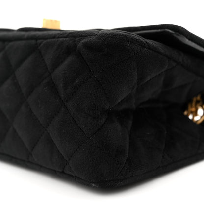 Chanel Velvet Quilted Mini 2.55 Reissue Flap Black 10 of 11