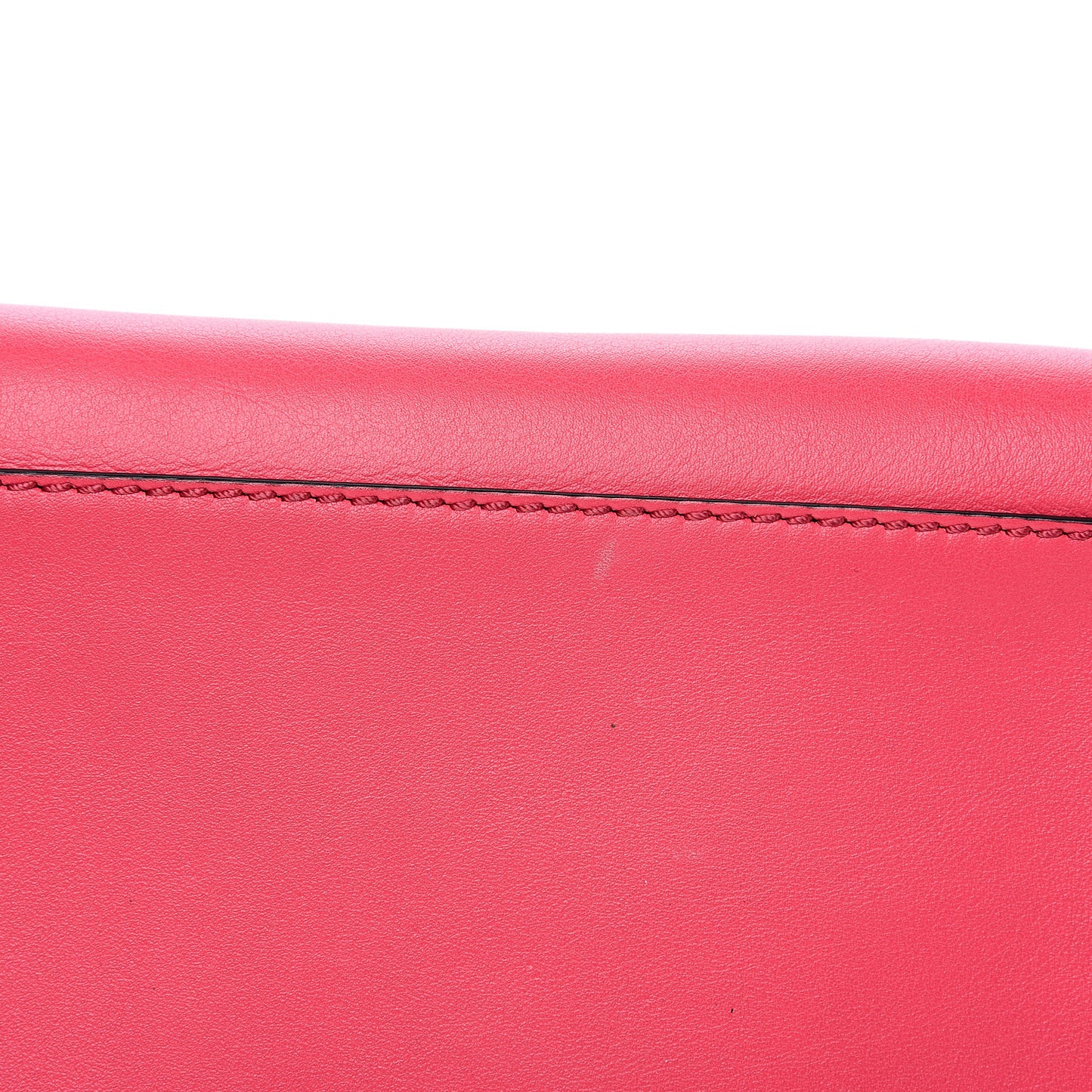Vitello Small Rockstud Double Handle Tote Deep Fuxia