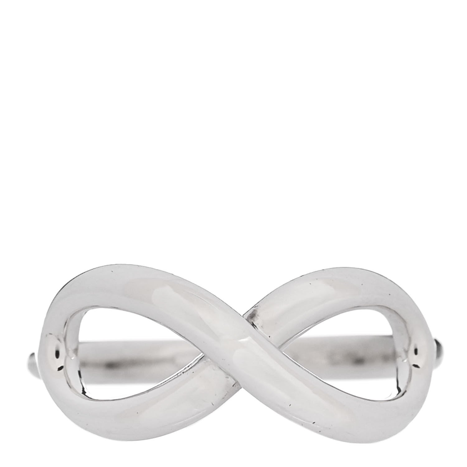 Tiffany Sterling Silver Infinity Ring 48 4.5 1 of 4