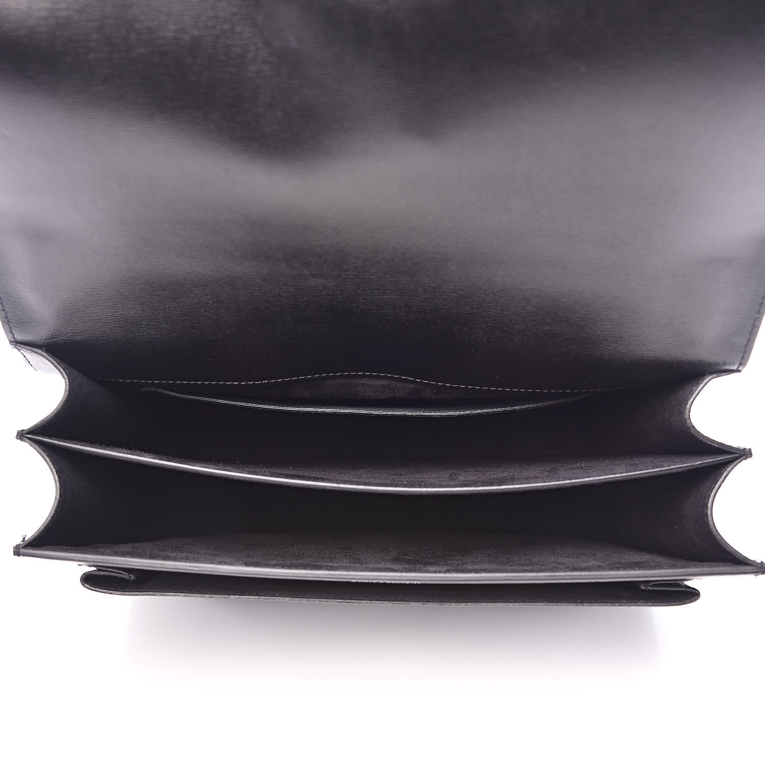 Saint Laurent Calfskin Large Monogram Sunset Black 5 of 10