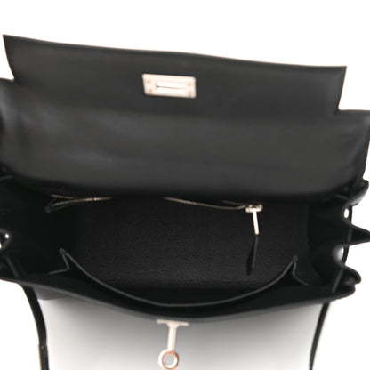 Hermes Swift Kelly Retourne 25 Black 5 of 11