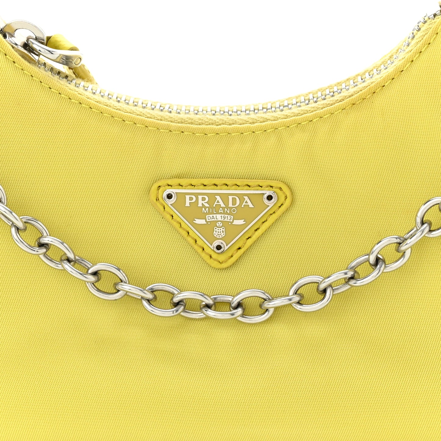 Tessuto Nylon Saffiano Mini Re-Edition 2000 Shoulder Bag Ananas