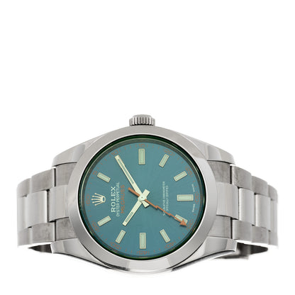 Rolex Stainless Steel 40mm Oyster Perpetual Milgauss Watch Z-Blue 116400GV 2 of 5
