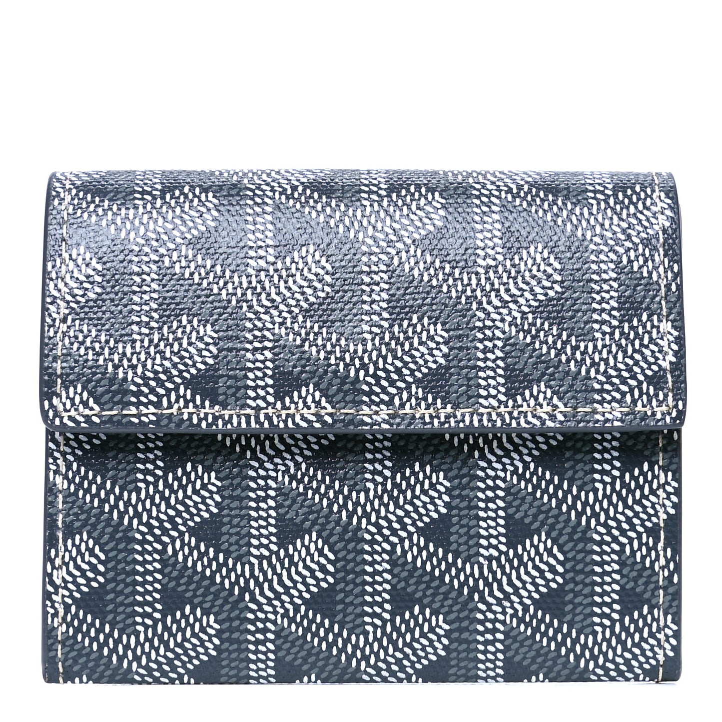 Goyardine Coin Purse Wallet Grey