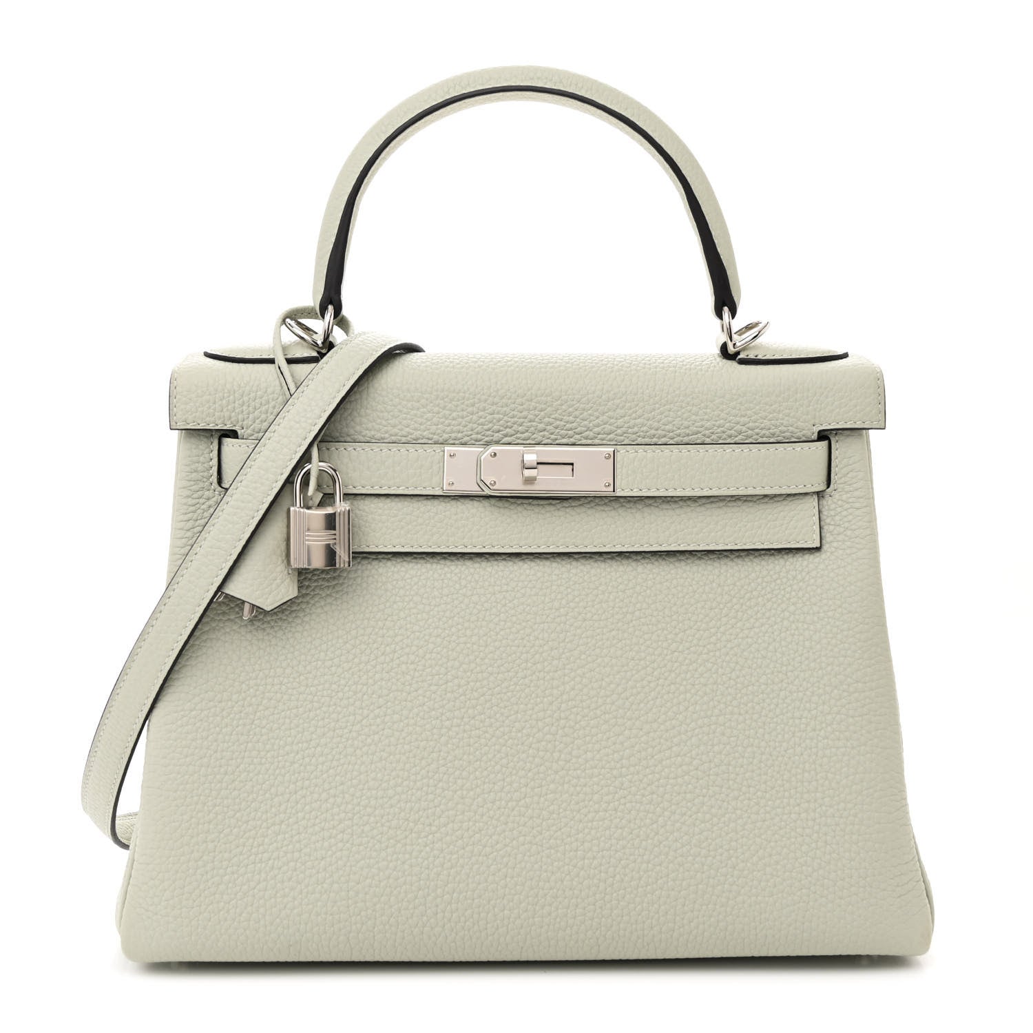 Hermes Togo Kelly Retourne 28 Gris Neve 1 of 13