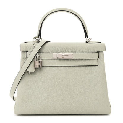 Hermes Togo Kelly Retourne 28 Gris Neve 1 of 13