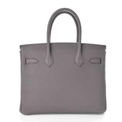 Hermes Togo Birkin 30 Etain 4 of 33