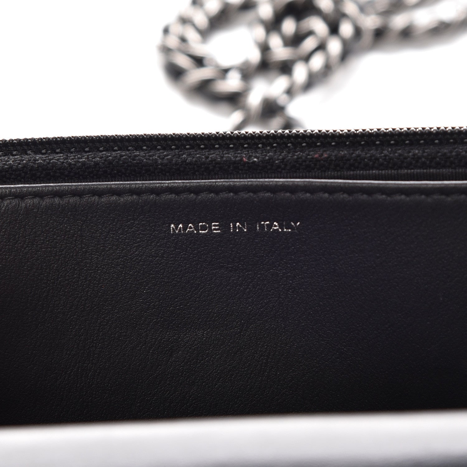Chanel Calfskin Quilted Boy Wallet On Chain WOC Black 7 of 15