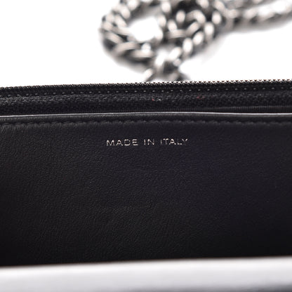 Chanel Calfskin Quilted Boy Wallet On Chain WOC Black 7 of 15