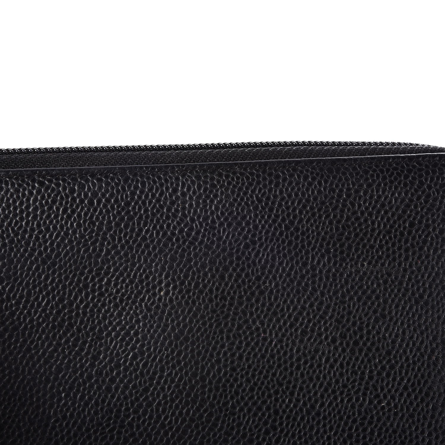 Chanel Caviar Large Timeless CC Zip Around Wallet Black 9 of 9