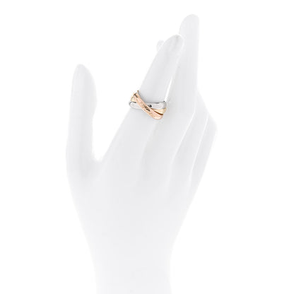 Cartier 18K Pink Yellow White Gold Classic Les Must De Cartier Trinity Ring 52 6 2 of 4